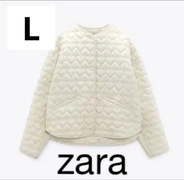 ZARA 하트 퀼팅 코트