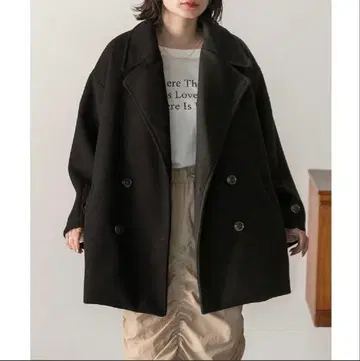 [ 미사용 새상품 ] 블랙 P 코트