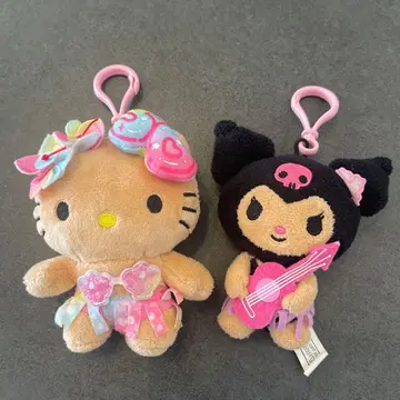 쿠로미 하와이 한정판 헬로키티 키링 봉제 인형 우쿨렐레