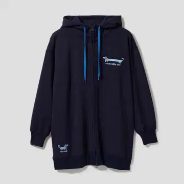 그라니프 나 가스기루이누 분또 빅 실루엣 지퍼 후드티