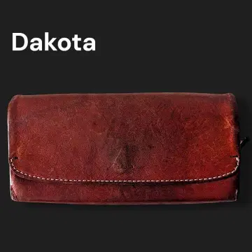 Dakota 다코타 장지갑 스냅 잠금 브라운 가죽