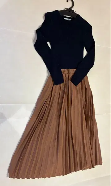 nano&co 니트 절개 롱 원피스 도킹 원피스 M 38