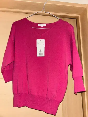 NATURAL BEAUTY BASIC 핑크 니트 M