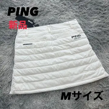 새상품 PING 핑 스커트 충전솜 방한 화이트 스트레치 M 사이즈