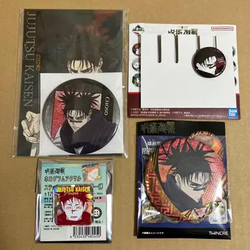 주술회전 극장판 캔뱃지 제일복권 나전풍 금박 아크릴 스티커 쵸소우