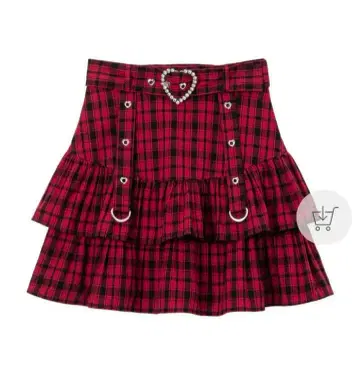 DearMyLove 디어마이러브 체크 스커트 LL 서브컬쳐 지뢰계