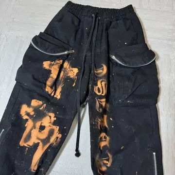 CVTVLIST 밀리터리 블리치 카고 팬츠 이지 팬츠