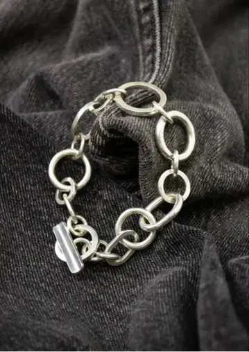 실버 체인 링크 팔찌
