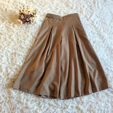 23구 깔끔한 와이드 팬츠 안감 있음 스커트풍 38