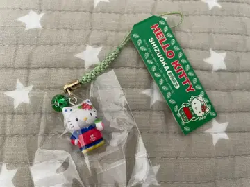 초레어 헬로키티 족자 시즈오카 한정판 차 따는 키티 차 키티