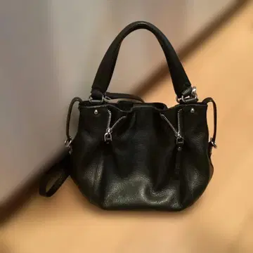 블랙 가죽 숄더백 BARCLAY CLUB