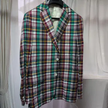 Southwick 체크 무늬 테일러드 자켓 38