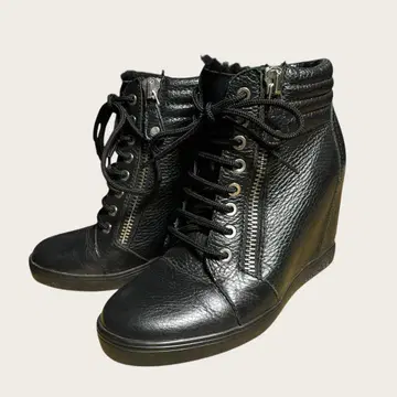 MY GREY MADE IN ITALY 인힐 가죽 블랙 부츠