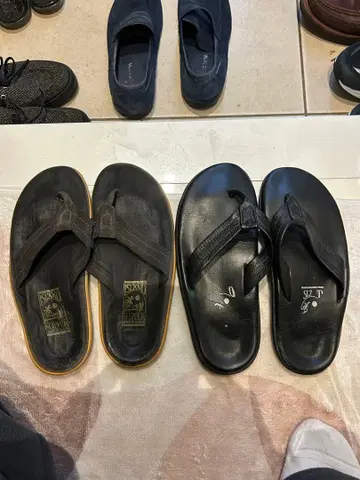 Island Slipper 네이비 블랙 샌들 사이즈 8 묶음 판매