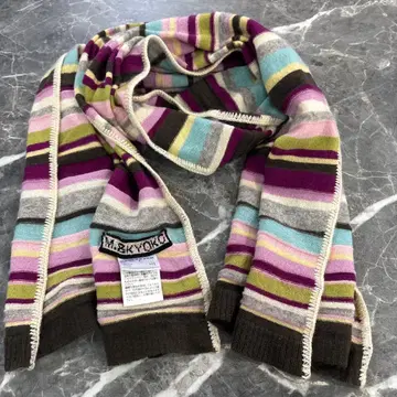M&KYOKO / 스트라이프 머플러 / 캐시미어 99%