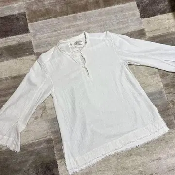 VINTAGE of GOA 화이트 오부 소매 셔츠