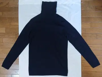 무인양품 네이비 리브 터틀 니트 미사용품