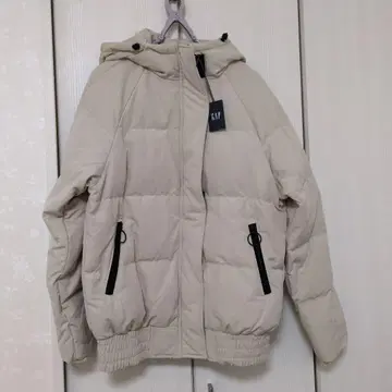 GAP 후드 부착 다운 자켓 XXS 베이지
