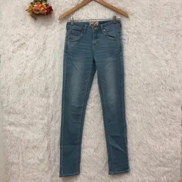 에드윈 세븐틴 데님 스키니 팬츠 [S] C17 얕은 가랑이 면