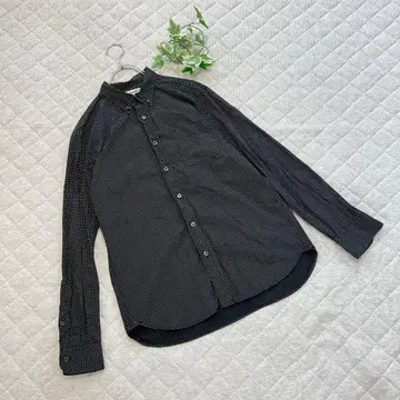 글로벌 워크 [ L ] 새상품급 빅 얇은 소재 긴팔 셔츠 심플 오샤레