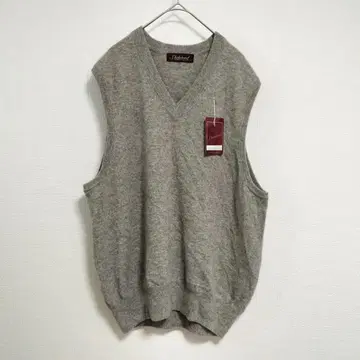 새상품 캐시미어 100% Shakehand 니트 베스트 L 그레이 남성용
