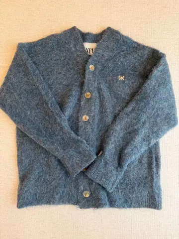 SATUR 모헤어 혼방 가디건 파랑