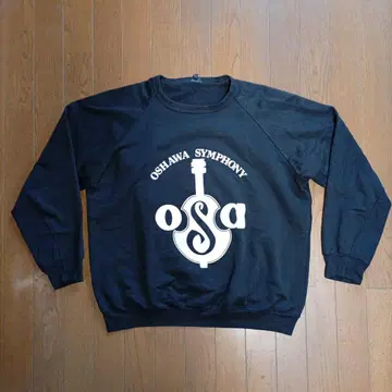 캐나다제 80s 오케스트라 첼로 맨투맨 블랙 XL 구제 의류