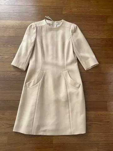 FOXEY 원피스 옐로우 컬러 7부 기장 38