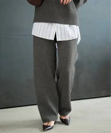 38 그레이 R'IAM 니트 팬츠 Plage 플라주 RIAM