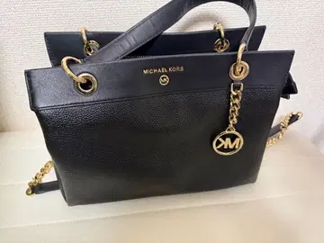 MICHAEL KORS 블랙 가죽 숄더백