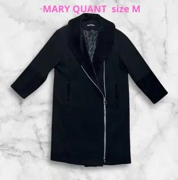 MARY QUANT 여성용 코트 블랙 size M