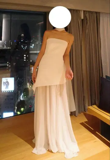 [ MATTERS STORE ] 화이트 슬릿 드레스