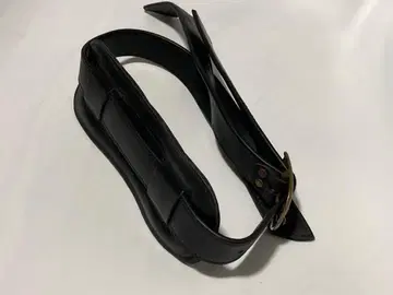 블랙 가죽 기타 스트랩