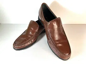 madras comfortech 브라운 가죽 로퍼 24.5cm