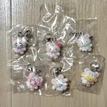 산리오 메지루시 액세서리 후와후와 스노우 6종 컴플리트 세트