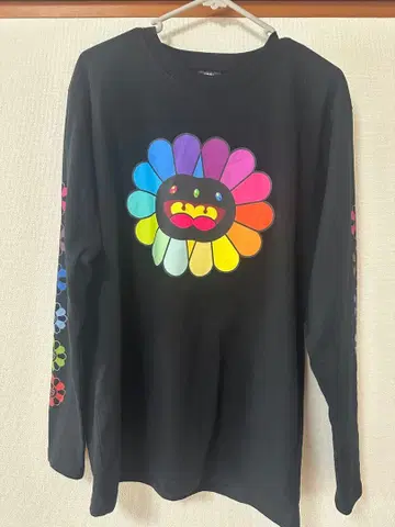 무라카미 다카시 모노노케 교토 롱 티셔츠 블랙 L 사이즈 [회장 한정품]