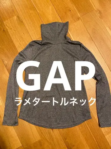 GAP 라메 터틀넥 라메 니트