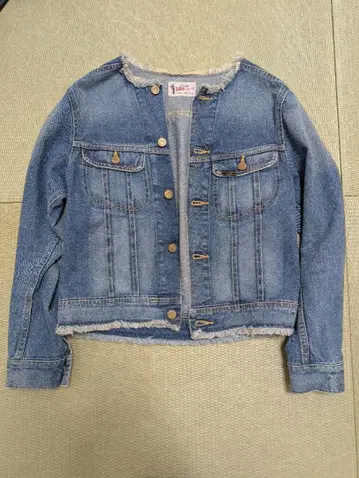 Lee 리 프린지 헴 데님 자켓 M 사이즈