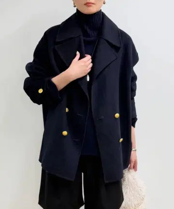 [ LOUNGEDRESS ] 미들 리버 코트 네이비