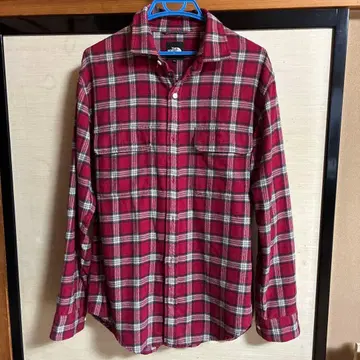 THE NORTH FACE 체크 무늬 플란넬 셔츠 XL