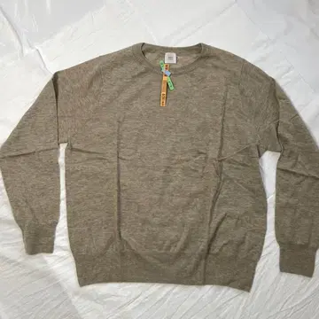 IENA 100% 캐시미어 긴팔 스웨터 베이지