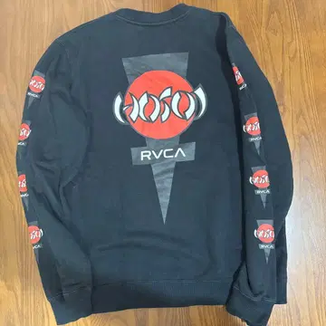 RVCA 블랙 맨투맨 트레이닝복