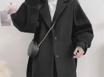 리본 벨트 숏코트 여성용 아우터 자켓 블랙