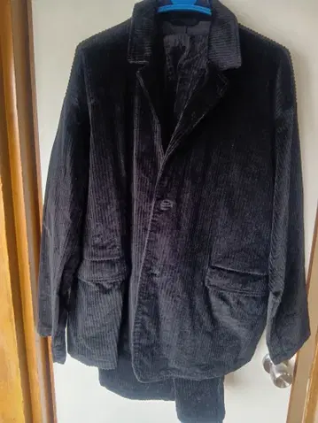 ZIP FIVE 빅 실루엣 코듀로이 셋업 블랙