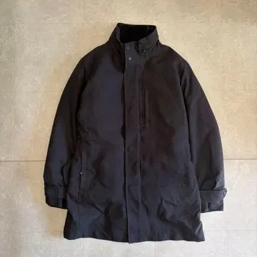 UNIQLO 모즈 코트 블랙 하이넥 남성용 벨트