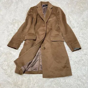 저널 스탠다드 리룸 체스터 코트 캐시미어 혼방 베이지 S