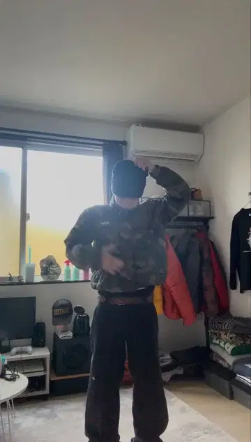 구제 의류 ALPHA INDUSTRIES 카모플라쥬 다운