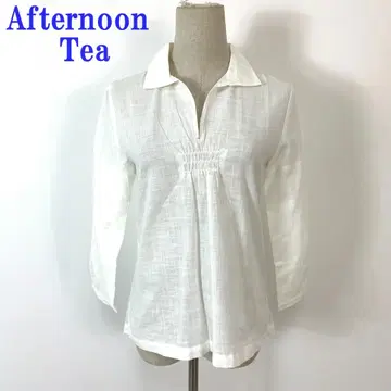 애프터눈 티 셔츠 튜닉 블라우스 코튼 38 C4859
