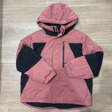 방풍 발수 스트레치 웜 후디 숏 기장 로즈 XL