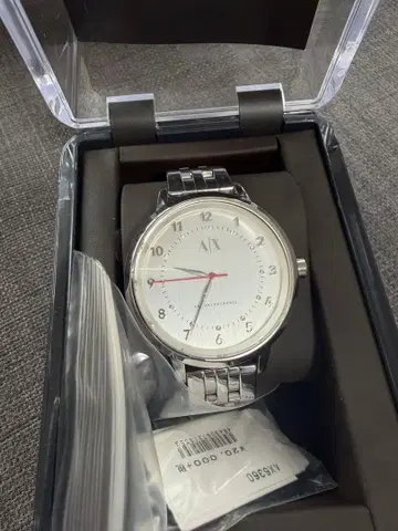 Armani Exchange 실버 아날로그 시계